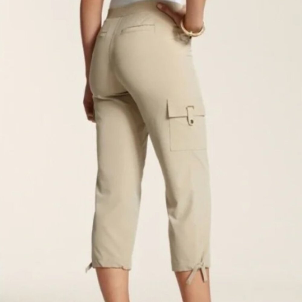Zenergy by Chico's Neema Emma Cargo Crop Pants Size Large
